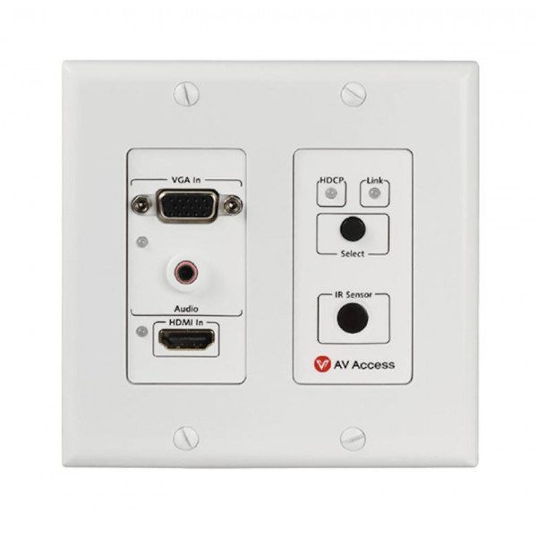 Настенный передатчик 4K HDMI VGA и аудио AV Access 4KEX70-W