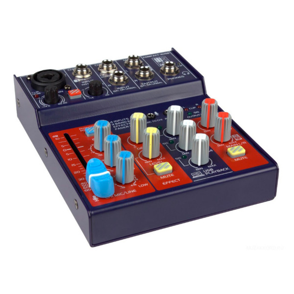 Настольный микшерный пульт EUROSOUND COMPACT-4USB