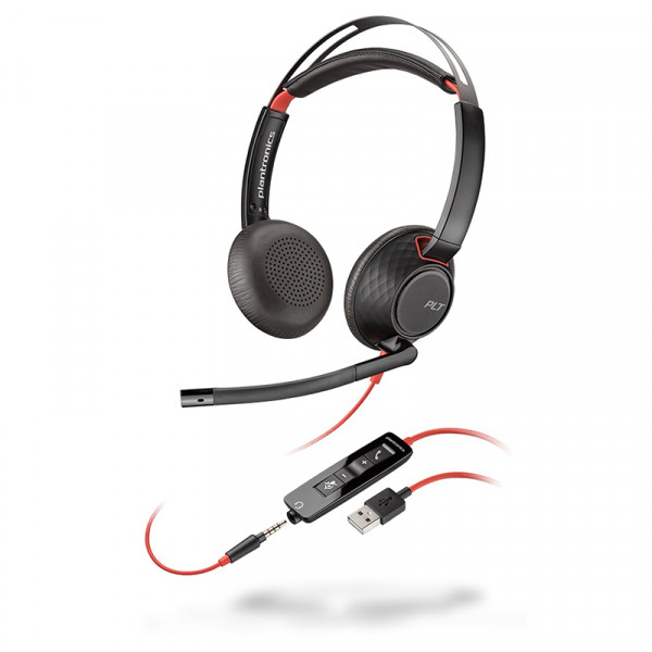 Стереогарнитура для компьютера Plantronics Blackwire C5220-A